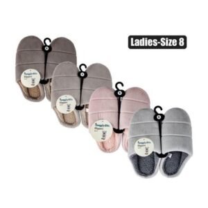 Slipper slip-in plain pvc-sole size 8