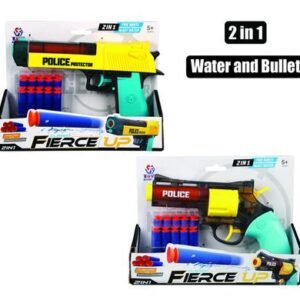 Gun foam dart 23cm 2 in 1 bullet/water