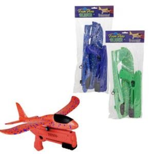 Boys p/set glider foam plane w/gun 36cm