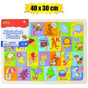 Puzzle jigsaw wood alphabet 40x30cm 26pc