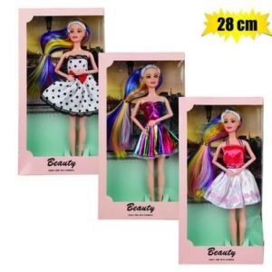 Doll fashion rainbow princess 28cm