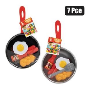 Play-set pan with food