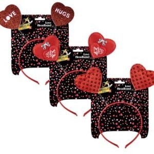 Dress up headband hearts sequins