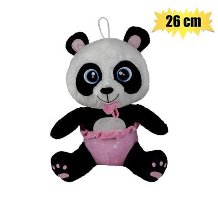 Plush wild panda w/dummy & nappy 26cm