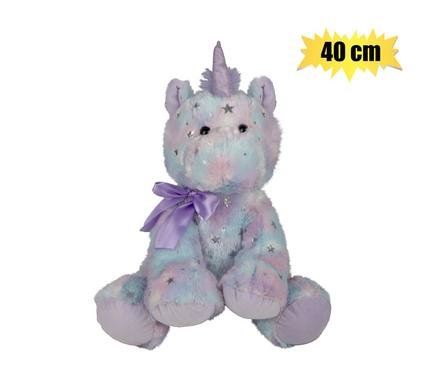 Plush unicorn pastel purple 40cm