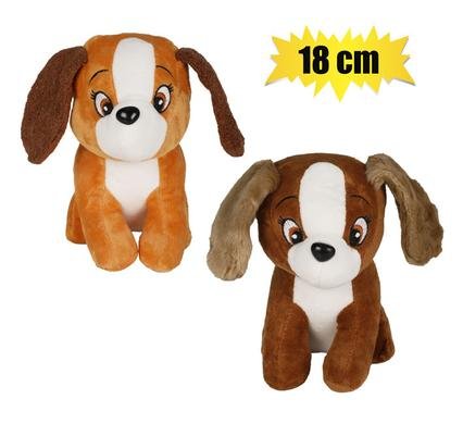 Plush dog animated asstd 18cm