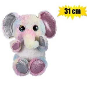 Plush animal big eyes w/glitter 31cm