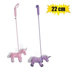 Plush unicorn w/leash peyton 22cm
