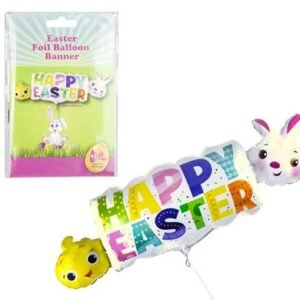Happy easter balloon banner f03