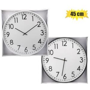 Clock wall qtz pl round 45cm