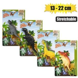 Animals dinosaurs stretch asstd 13-22cm