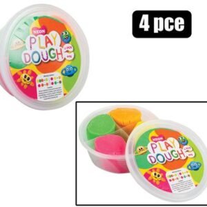 Edu play dough neon 60g 4pc tub