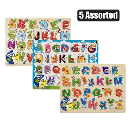 Edu push-in board wooden alphabet
