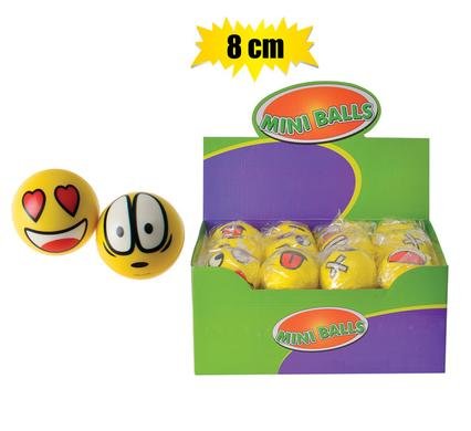 Novelty stress ball funny face