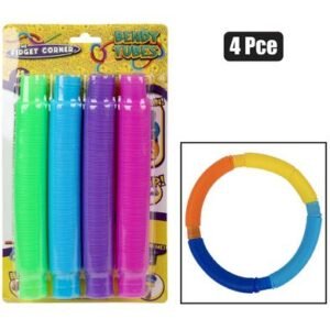 Novelty sensory tube plastic 4pc 18.5cm