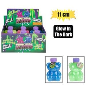 Novelty slime bear glow in the dark 11cm