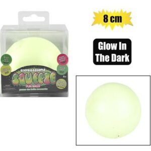 Novelty ball stress glow in dark, 8cm