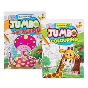 Book colouring jumbo asstd