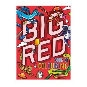 Book colouring big red