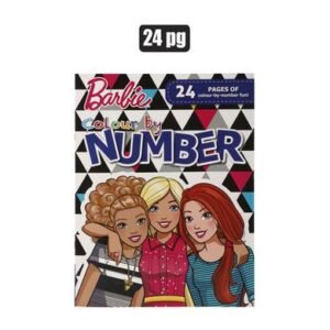 Book colouring by numbers barbie