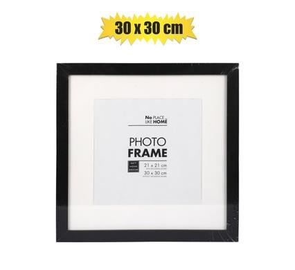 Picture-frame pl shadow box 30x30cm blk