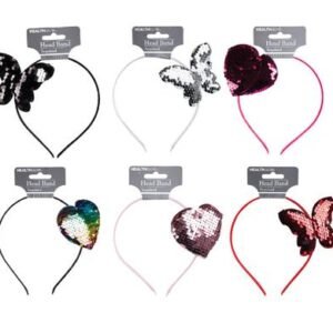 Hair band alice band sequins asstd