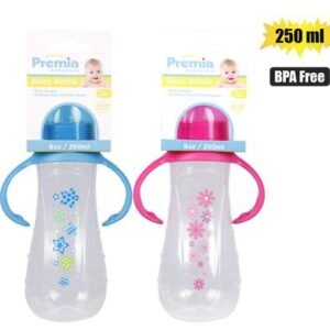 Baby feeding bottle pl 250ml w/handles
