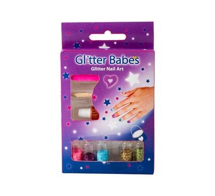 Nail art set glitter