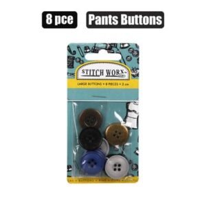 Haberdashery buttons large 8 pack