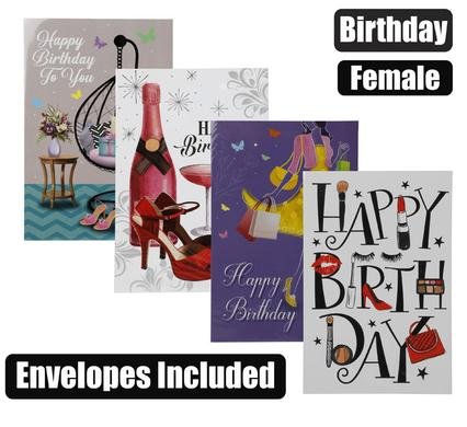 Card & envelope birthday - female (2)