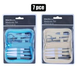 Nail manicure set 7pc+bag blister h/glow