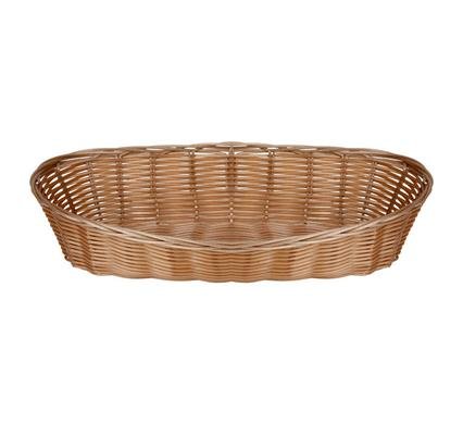 Woven plastic basket 30x15x8cm