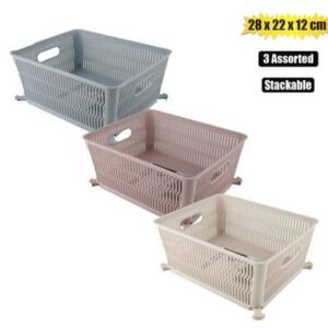Basket pl stackable 5,8l 28x22x12cm