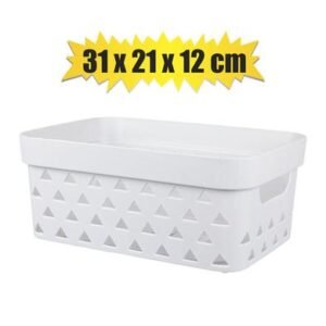 Basket pl triangle pattern 31x21x12cm