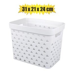 Basket pl triangle pattern 31x21x24cm