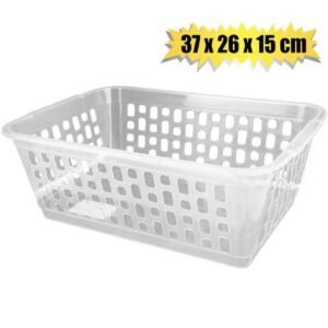 Basket pl natural 37x26x15cm