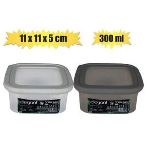 Cannister elegant 300ml 11x11x5cm