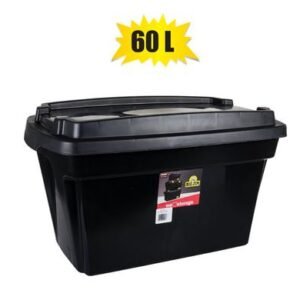 Storage box black 60l tough tote