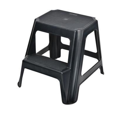 Step stool black 2-step