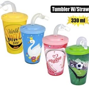 Tumbler with straw 330ml