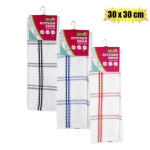 Swab cotton rainbow 30x30cm