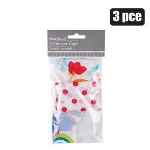 Shower cap pvc asstd 3pce