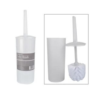 Toilet brush in holder