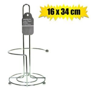 Toilet roll holder chrome 34x16cm