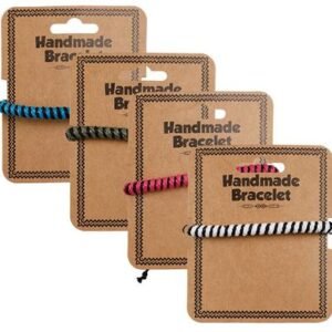 Jewellery bracelet leather thin asstd