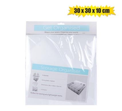 Storage organiser 30x30x10cm