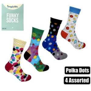 Socks unisex polka dot designs