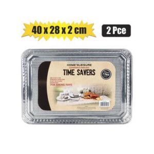 Baking pan alu-foil 2pc trays 40x28cm