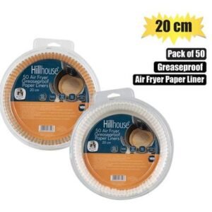 Air fryer liners 20cm round 50pc