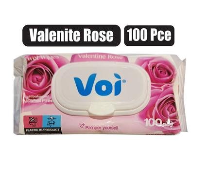 Voi wet-wipes 100pc valentine rose